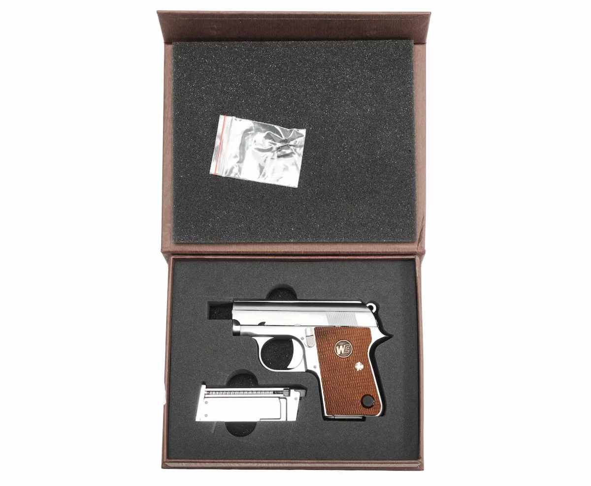 Страйкбольный пистолет WE Colt .25 SILVER (WE-CT001-SV)