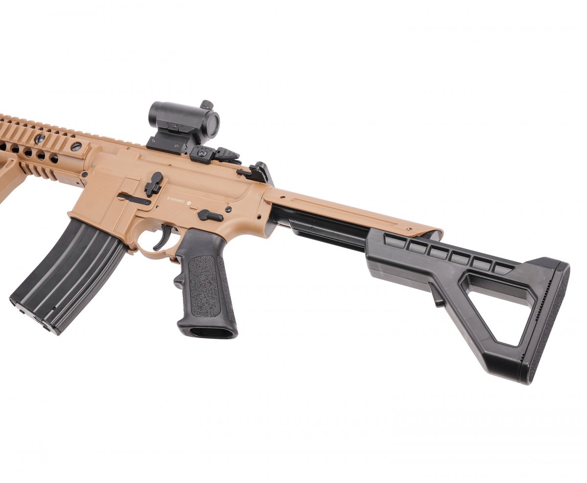 Пневматическая винтовка Crosman DPMS SBR Full Auto (AR15, 3 Дж) TAN