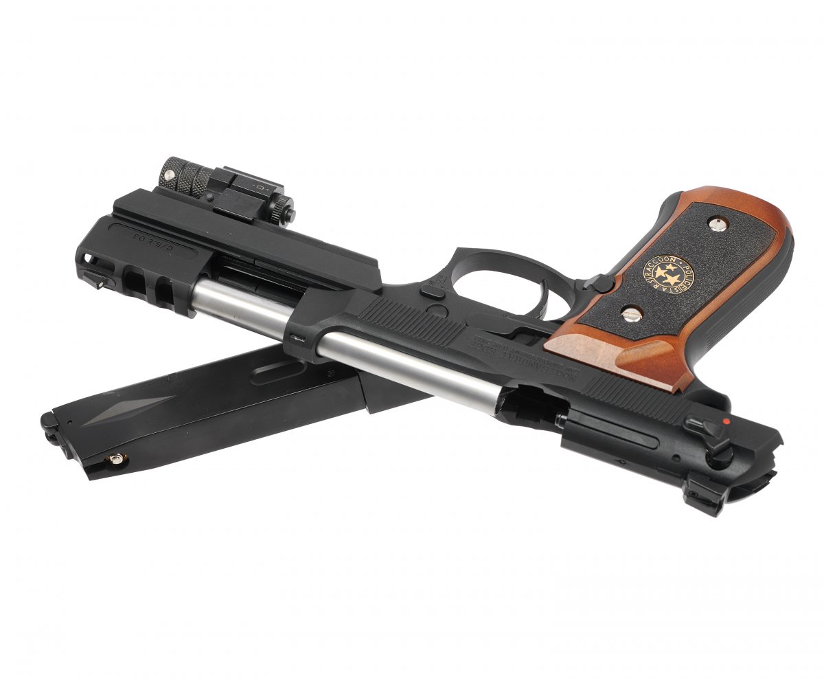 Страйкбольный пистолет WE Beretta M92F (Biohazard, WE-M92-SPL-1 - Brown)