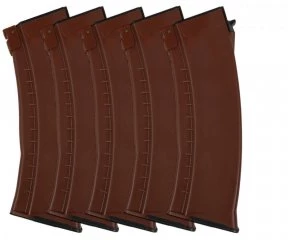 Магазин механический EL-1102-08 для АК-74, Mid‑Cap, 120 шаров, Bakelite Brown (5 шт)
