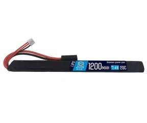 Аккумулятор Li-Po BlueMax 7.4V 1200mAh 20C AK stick (185x17x11.5 мм, Т-разъем (5023)