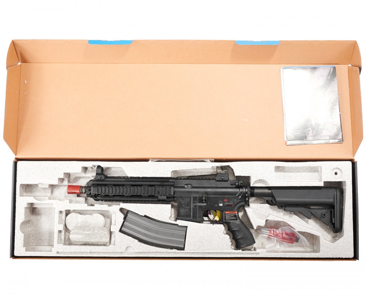 Страйкбольный автомат G&G T4-18 Black (HK416) TGR-418-SHT-BBB-NCM
