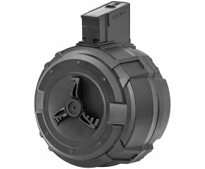 Магазин бункерный (бубен) G&G G-08-180 для RK серии, AEG Drum Magazine, 2200 шаров, чёрный