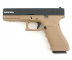Страйкбольный пистолет KJW Glock G17 Gas GBB Tan (KP-17-TAN)