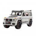 Металлическая машинка Mercedes-Benz G800 Brabus 1:18 белая