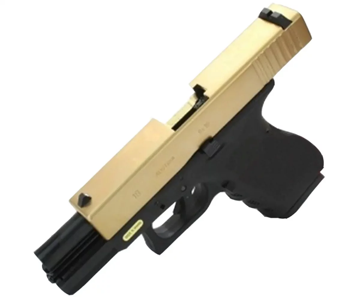 Страйкбольный пистолет WE Glock 19 Gen3 Titanium (WE-G003A-TG) — GBB, 6 мм, Hop-Up