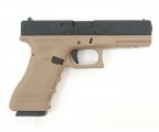 Страйкбольный пистолет KJW Glock G18 Gas GBB Tan (KP-18-TAN)