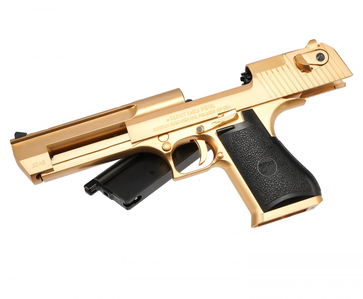 Страйкбольный пистолет WE Desert Eagle (позолоченный, CG-DE0103)