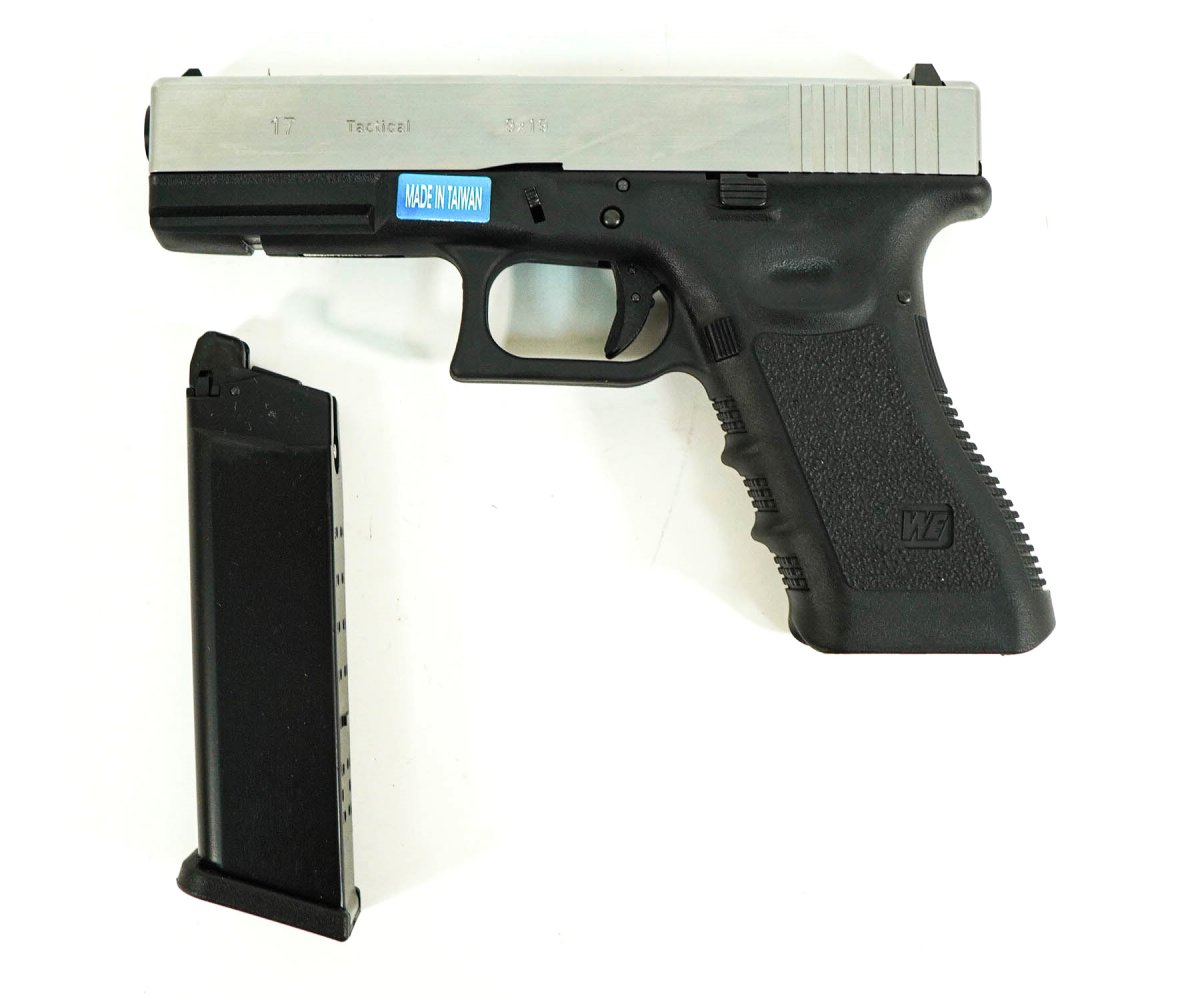 Страйкбольный пистолет WE Glock-17 Gen.3 Silver (WE-G001A-SV)