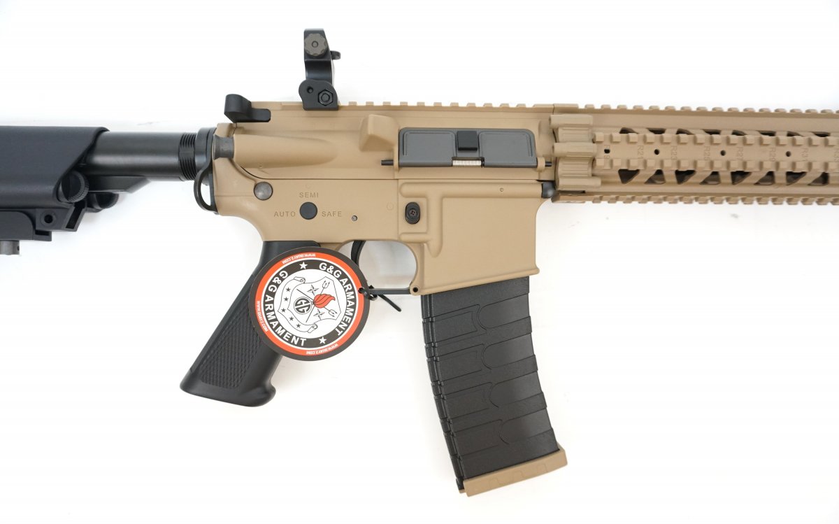 Страйкбольный автомат G&G CM18 MOD1 Desert/Black (EGC-18P-MD1-DNB-NCM)