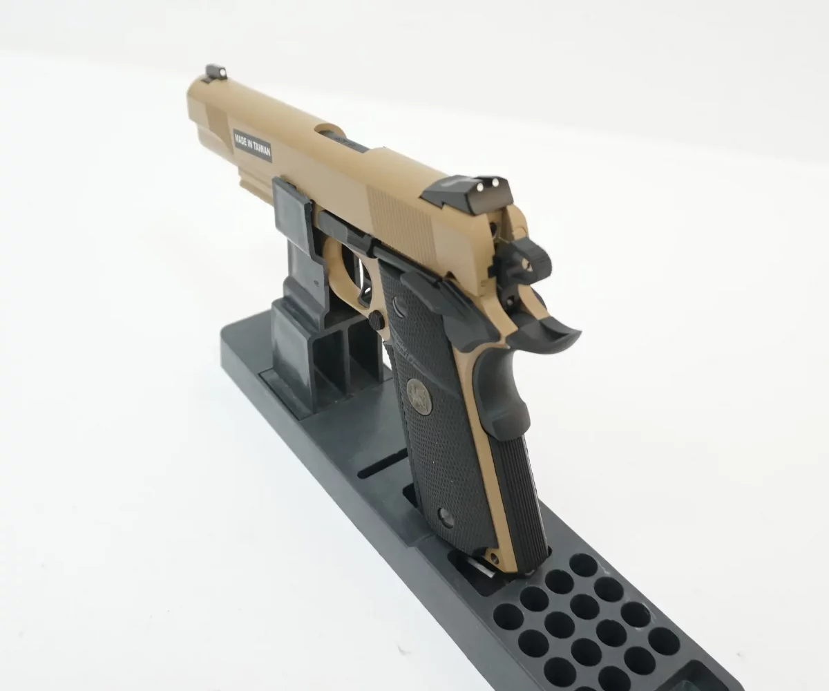 Страйкбольный пистолет KJW Colt M1911 M.E.U. (KP-07) — GAS, Tan, GBB, 6 мм