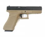 Страйкбольный пистолет WE Glock-18 Gen.4 Tan, сменные накладки (WE-G002B-TAN)
