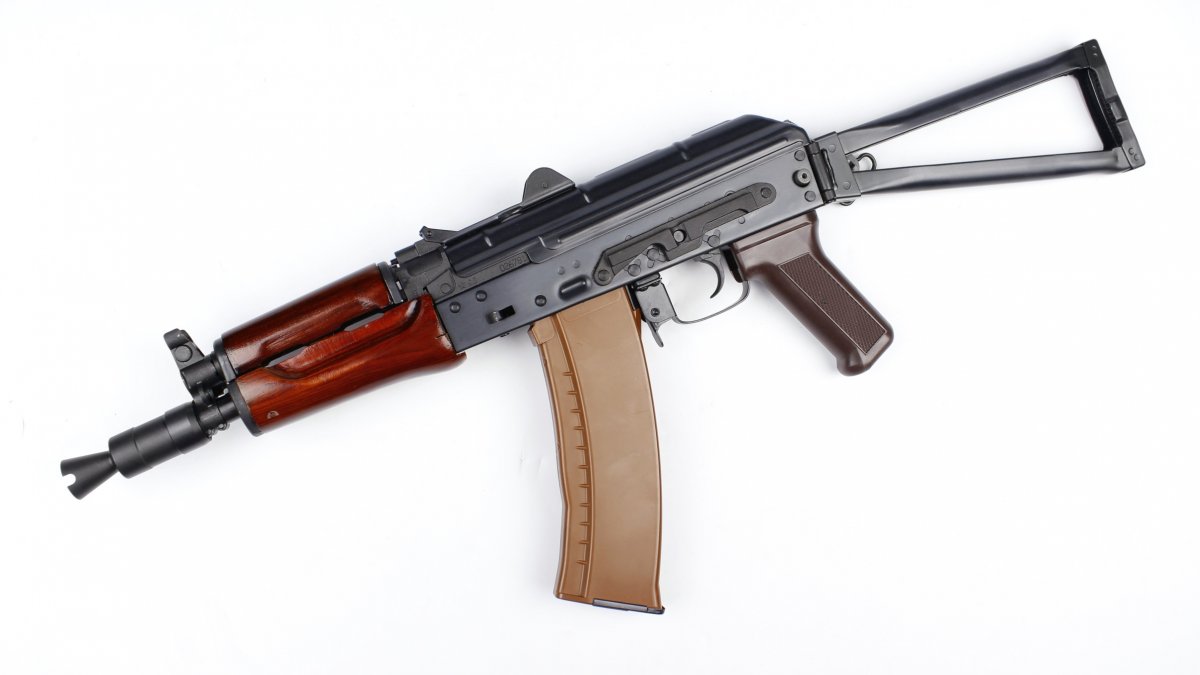 Страйкбольный автомат E&L ELAKS74UN (RКС-74У), сталь, дерево