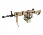 Страйкбольный пулемет G&G CM16 LMG Stealth Desert (EGC-16P-LMG-DNB-NCM)