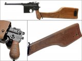 Страйкбольный пистолет WE Mauser 712, кобура-приклад (WE-712-BK)