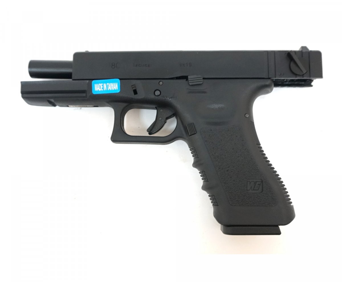 Страйкбольный пистолет WE Glock-18 Gen.3 Black (WE-G002A-BK)
