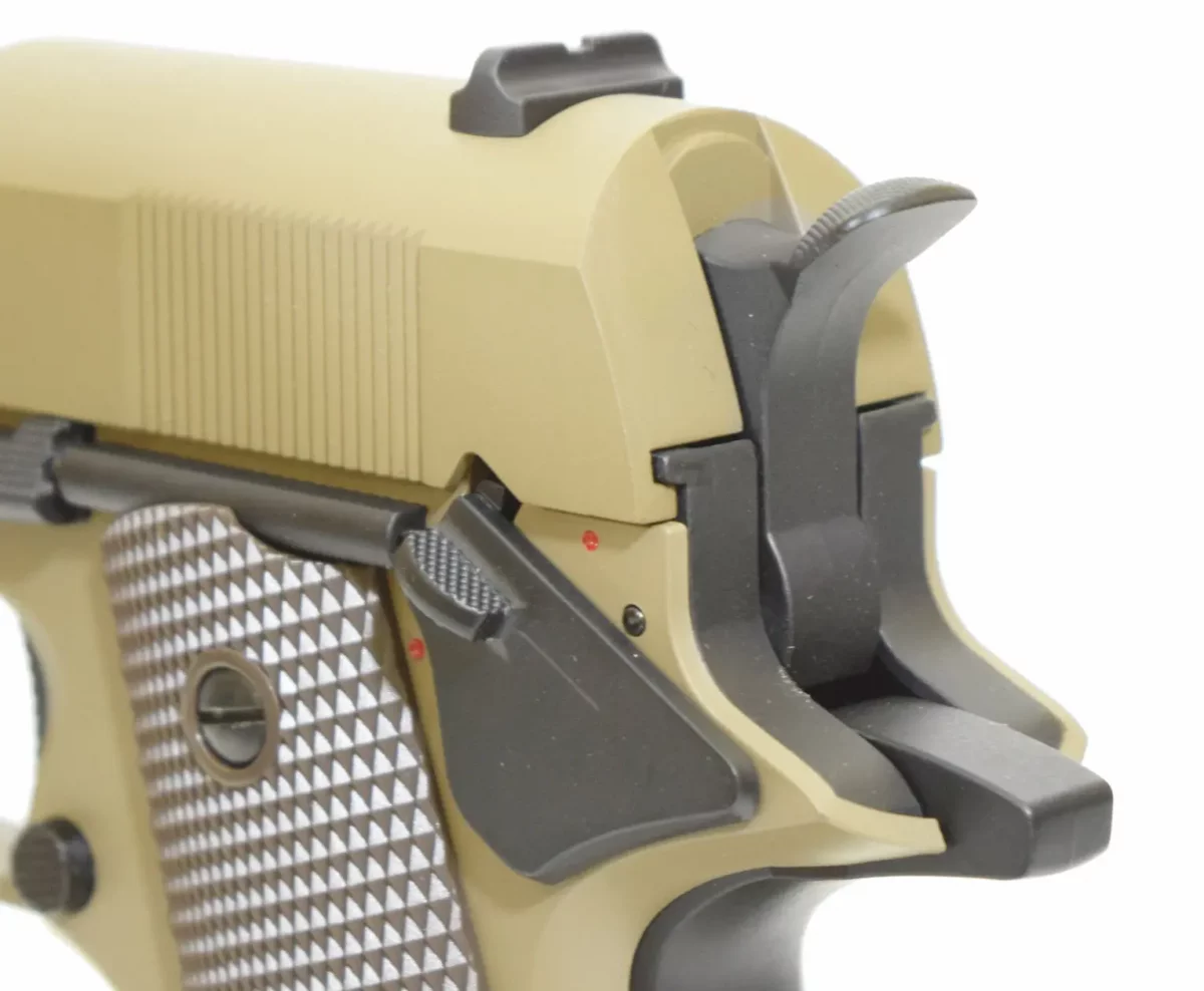 Страйкбольный пистолет Cyma Colt 1911 TAN AEP (CM.123TN)