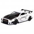 Металлическая машинка Nissan Skyline GTR R35 1:24 SMOKE Белая