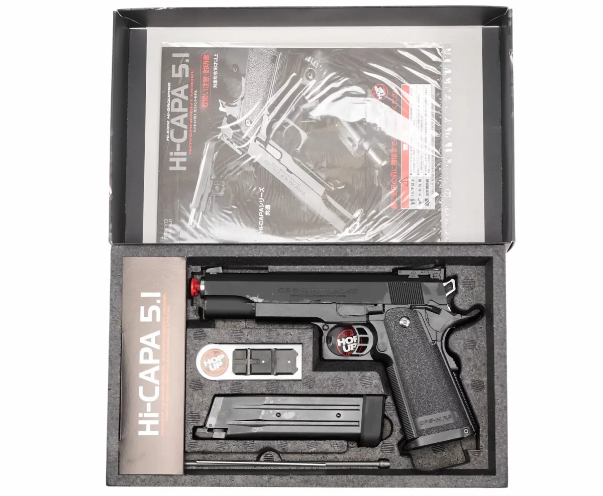 Страйкбольный пистолет Tokyo Marui Hi-Capa 5.1 — GBB, 6 мм, Hop-Up, Picatinny