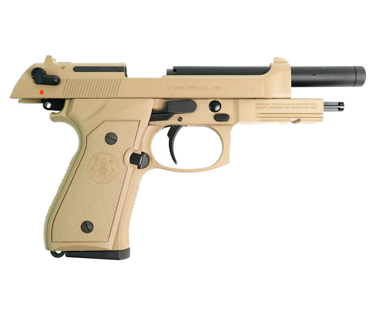 Страйкбольный пистолет G&G Beretta GPM92 Desert Tan EU (GAS-GPM-92F-DBB-ECM)