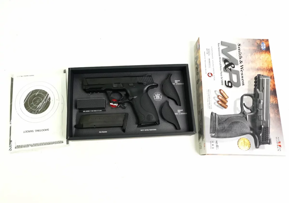 Страйкбольный пистолет Tokyo Marui Smith & Wesson M&P 9 — GBB, регулируемый Hop-Up, компактный хват