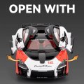 Машинка металлическая McLaren Senna GTR 1:24 Белая
