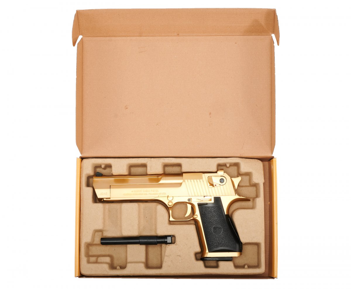 Страйкбольный пистолет WE Desert Eagle (позолоченный, CG-DE0103)
