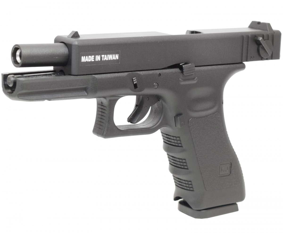 Страйкбольный пистолет KJW Glock G18 (6 мм, GBB, Green Gas)