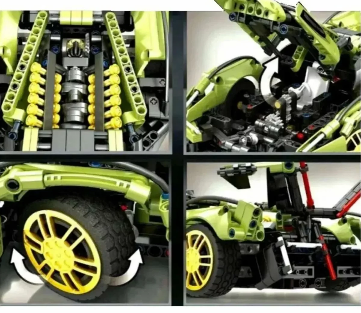 Конструктор Lamborghini V12 Vision GT, 1039 деталей, масштаб 1:14