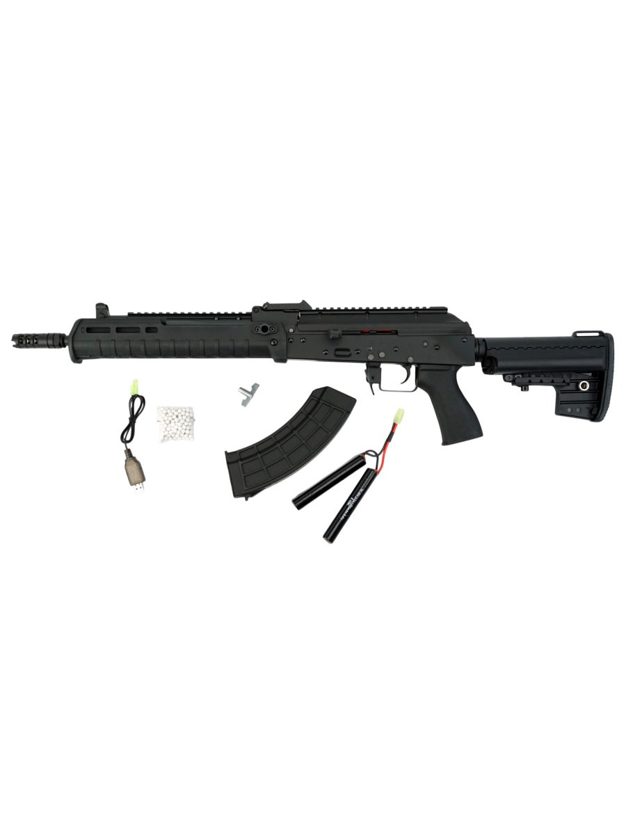 Страйкбольный автомат CYMA CM077B АК Magpul Zhukov Top RIS, 120 м/с, чёрный