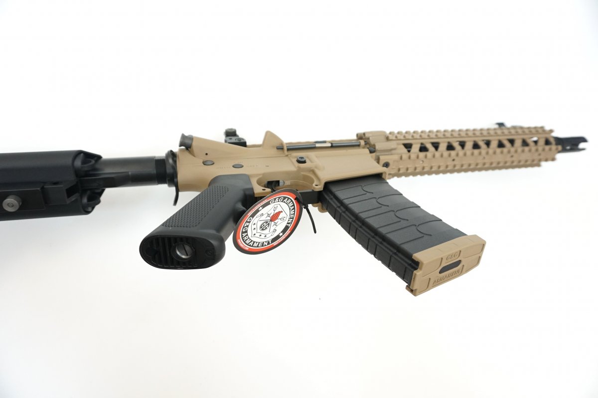 Страйкбольный автомат G&G CM18 MOD1 Desert/Black (EGC-18P-MD1-DNB-NCM)