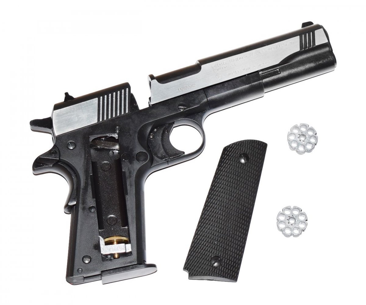 Пневматический пистолет Umarex Colt Government 1911 A1 Dark Ops 4.5 мм (пулевой)