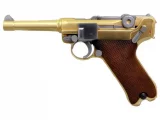 Страйкбольный пистолет WE Luger P08 4″ Gold (WE-P007) — газовый GBB, 6 мм