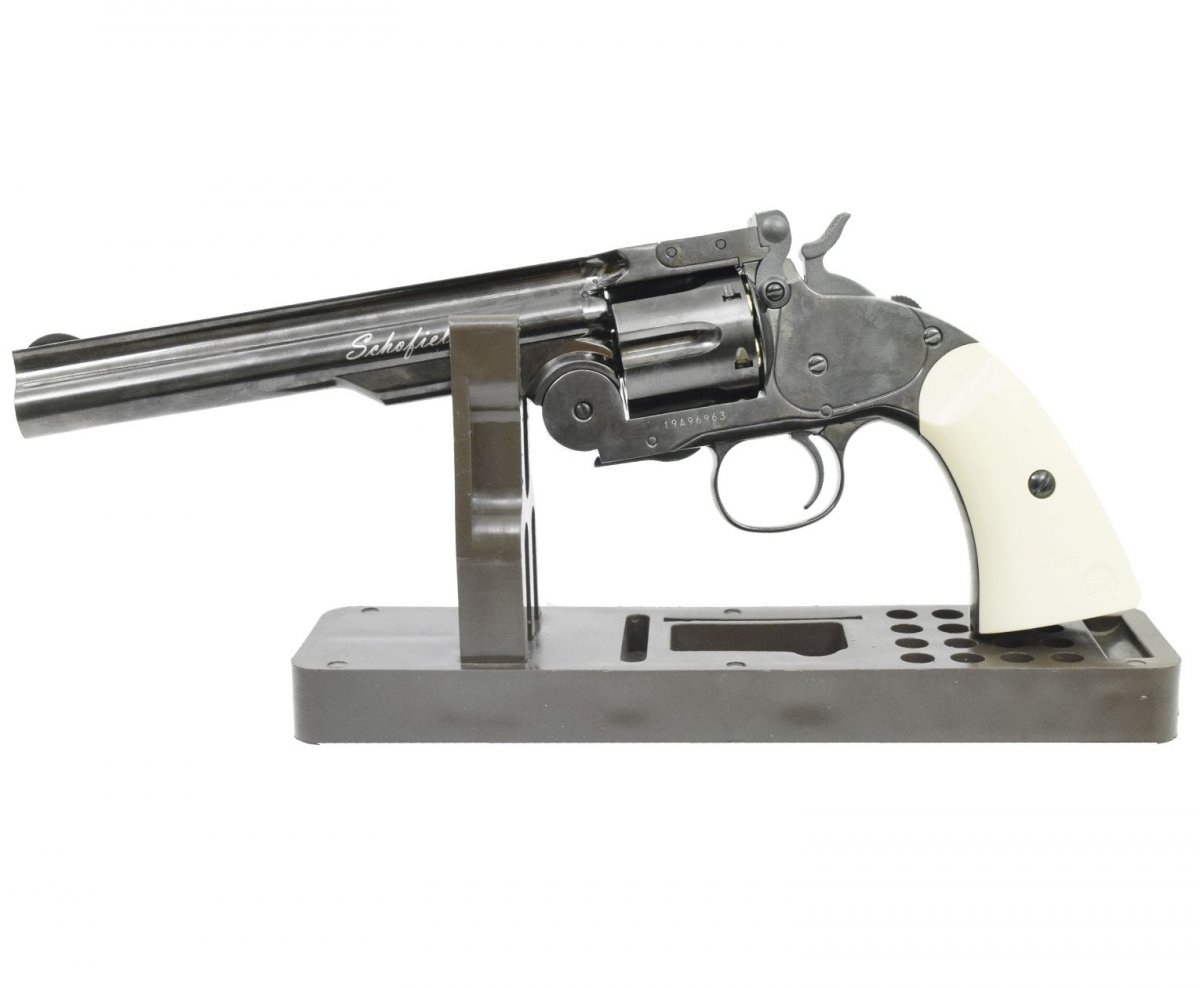 Пневматический револьвер ASG Schofield 6 Plated Steel 4.5 мм (S&W)