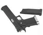 Страйкбольный пистолет KJW Colt M1911 Hi-Capa 6 KP-06 — GAS, GBB, чёрный, 6 мм