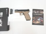 Страйкбольный пистолет KJW Glock G18 Gas GBB Tan (KP-18-TAN)