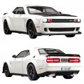 Металлическая машинка Challenger SRT 1:32 Белая