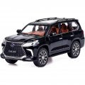Металлическая машинка Lexus LX570 Чёрный 1:24