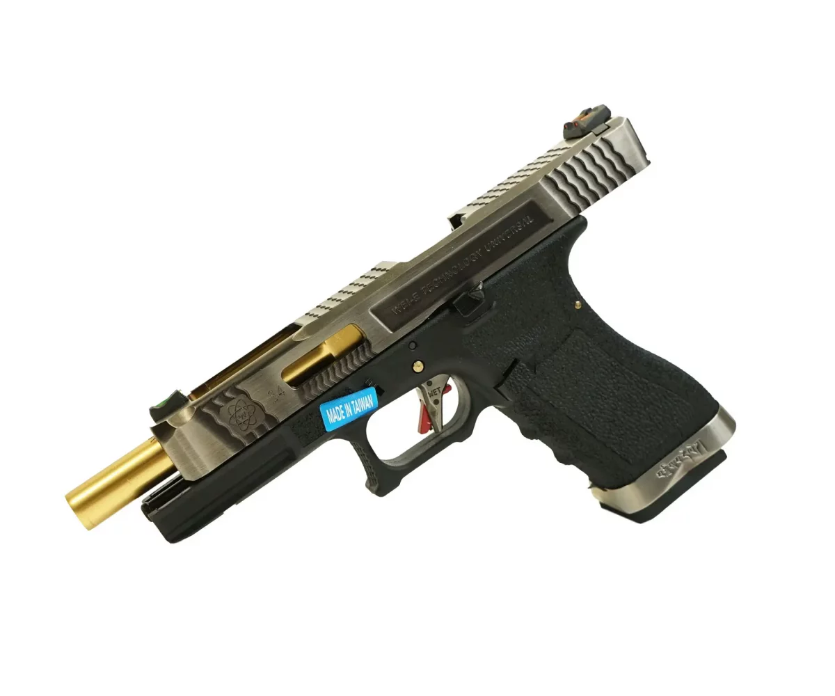 Страйкбольный пистолет WE Glock 34 G-Force (WE-G008WET-3) — металл-слайд, чёрная рама, 6 мм