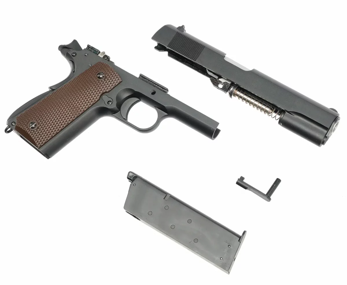 Страйкбольный пистолет WE Colt M1911A1 (6 мм, Gas, Blowback, WE-E001A)