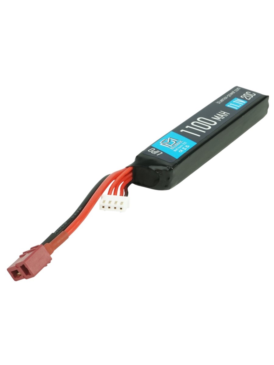 Аккумулятор Li-Po BlueMax 11.1V 1100mAh 20C High Power AK Stick с T-разъемом (Mini Tamiya)