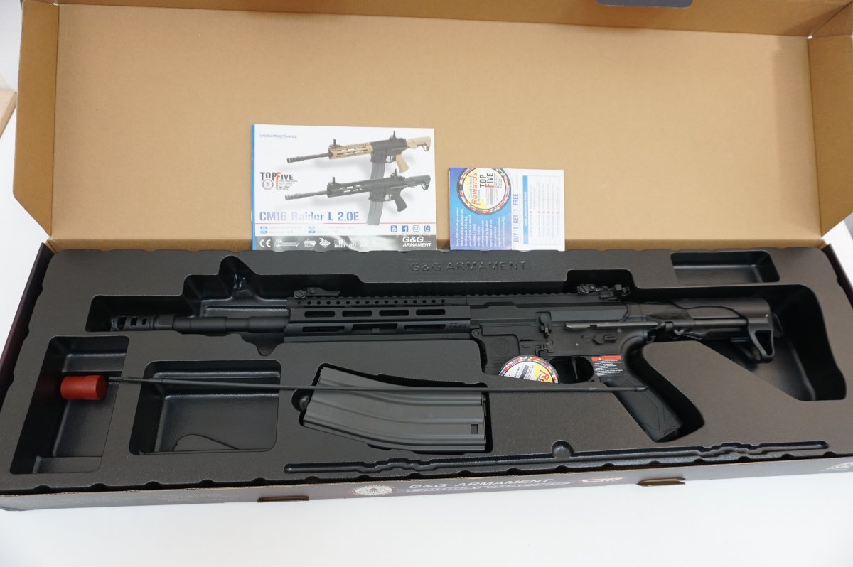 Страйкбольный автомат G&G CM16 Raider L 2.0E (EGC-16P-R2E-BNB-NCM)