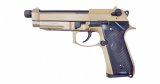 Страйкбольный пистолет KJW Beretta M9A1 TBC GAS Tan, удлин. ствол
