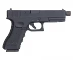 Страйкбольный пистолет KJW KP-18 CO₂ — Glock 18, чёрный, GBB, 6 мм