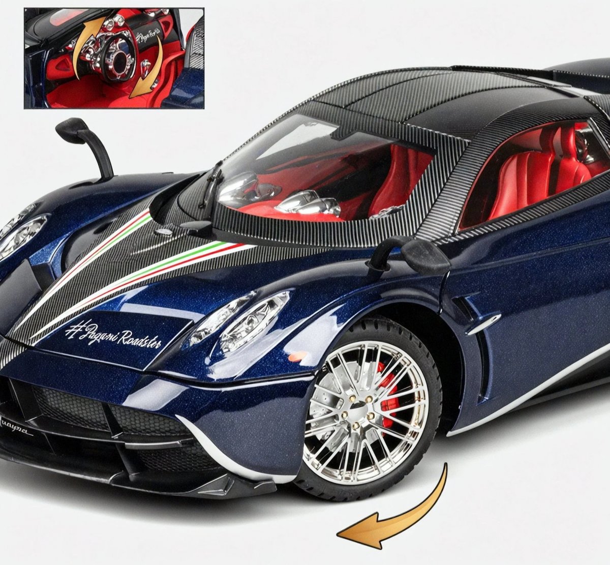 Металлическая машинка Pagani Huayra / Пагани Уайра 1:18 Blue