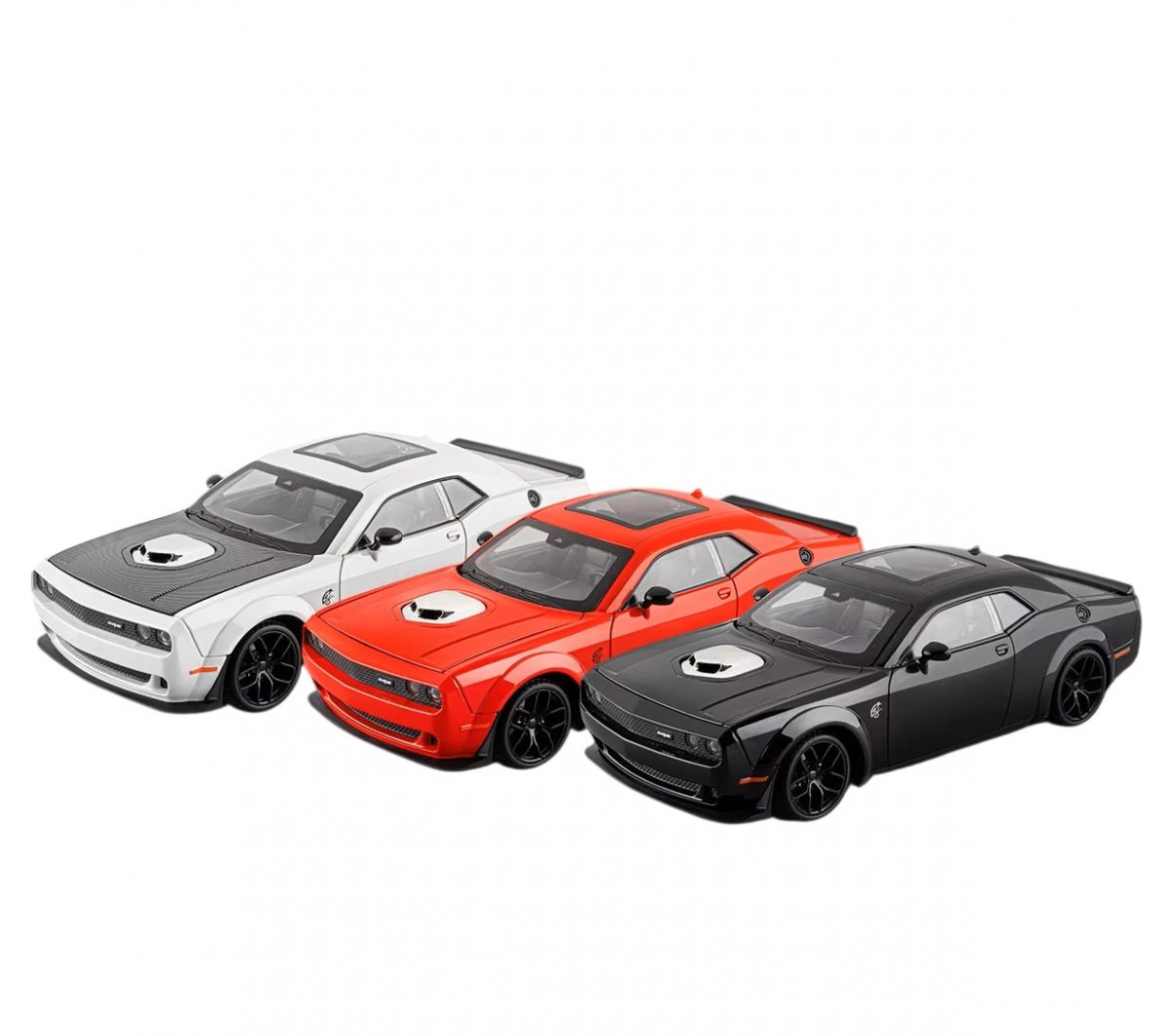 Металлическая машинка Dodge Challenger SRT 1:18 Black