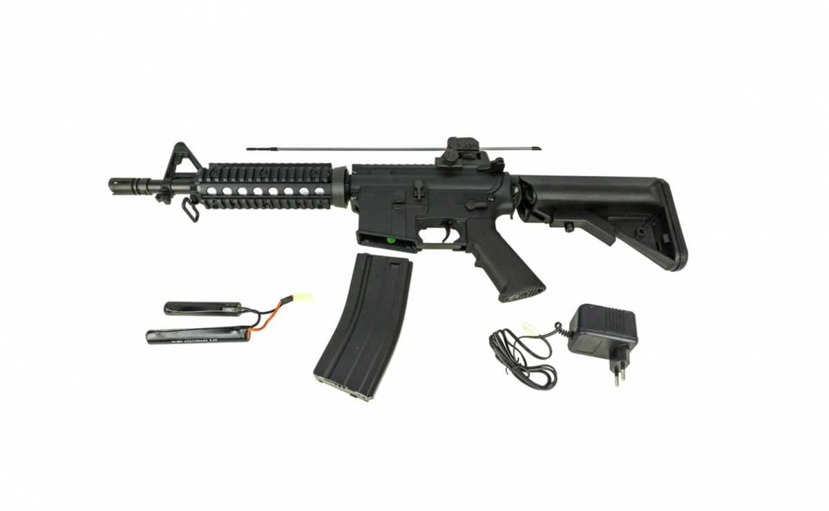 Страйкбольный автомат Cyma M4 CQB RIS, пластик (CM.606)
