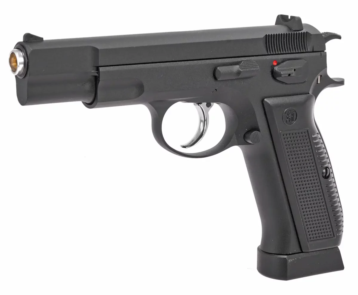 Страйкбольный пистолет KJW CZ75 KP-09 CO₂ — блоубэк, 6 мм, регулируемый Hop-Up