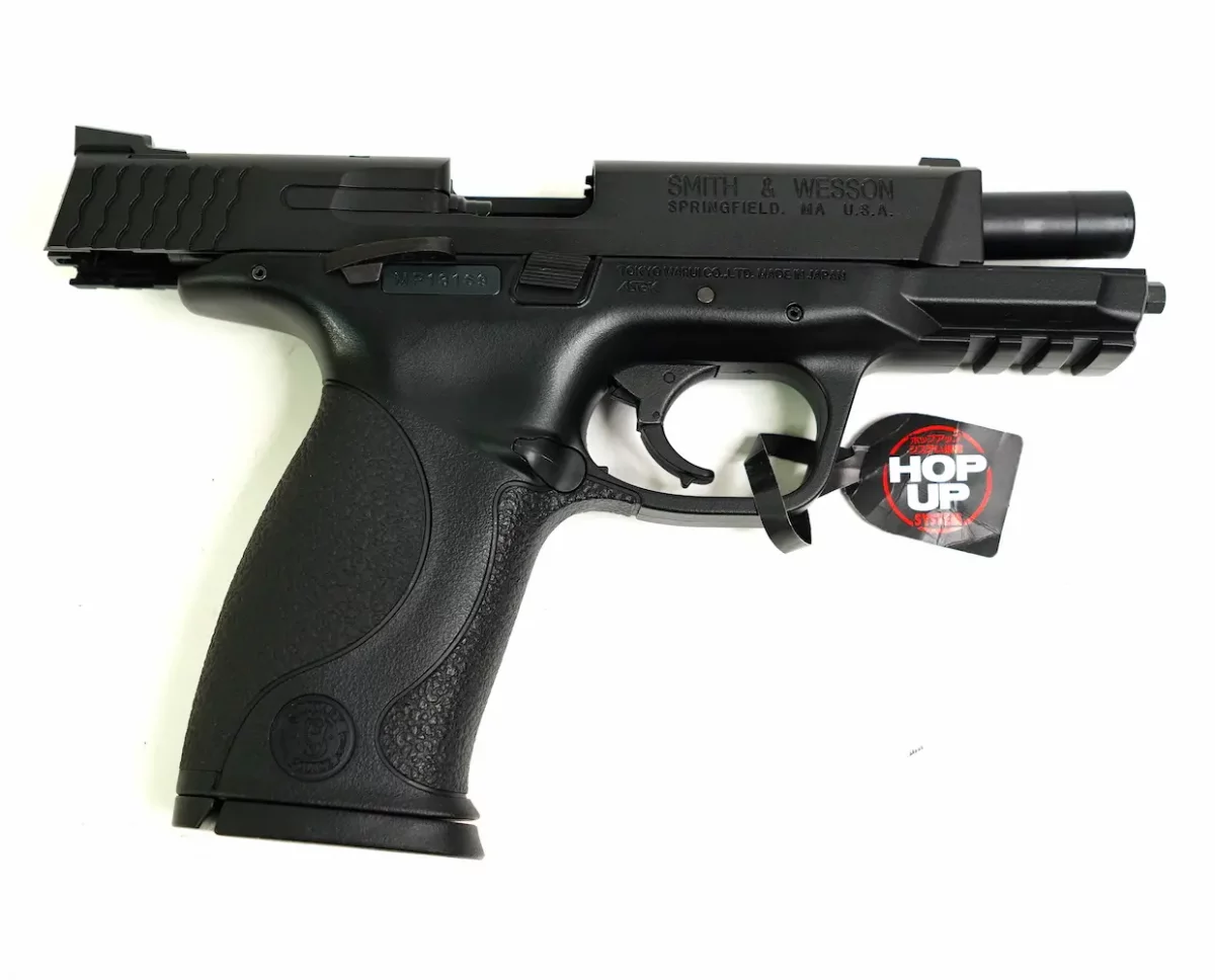 Страйкбольный пистолет Tokyo Marui Smith & Wesson M&P 9 — GBB, регулируемый Hop-Up, компактный хват