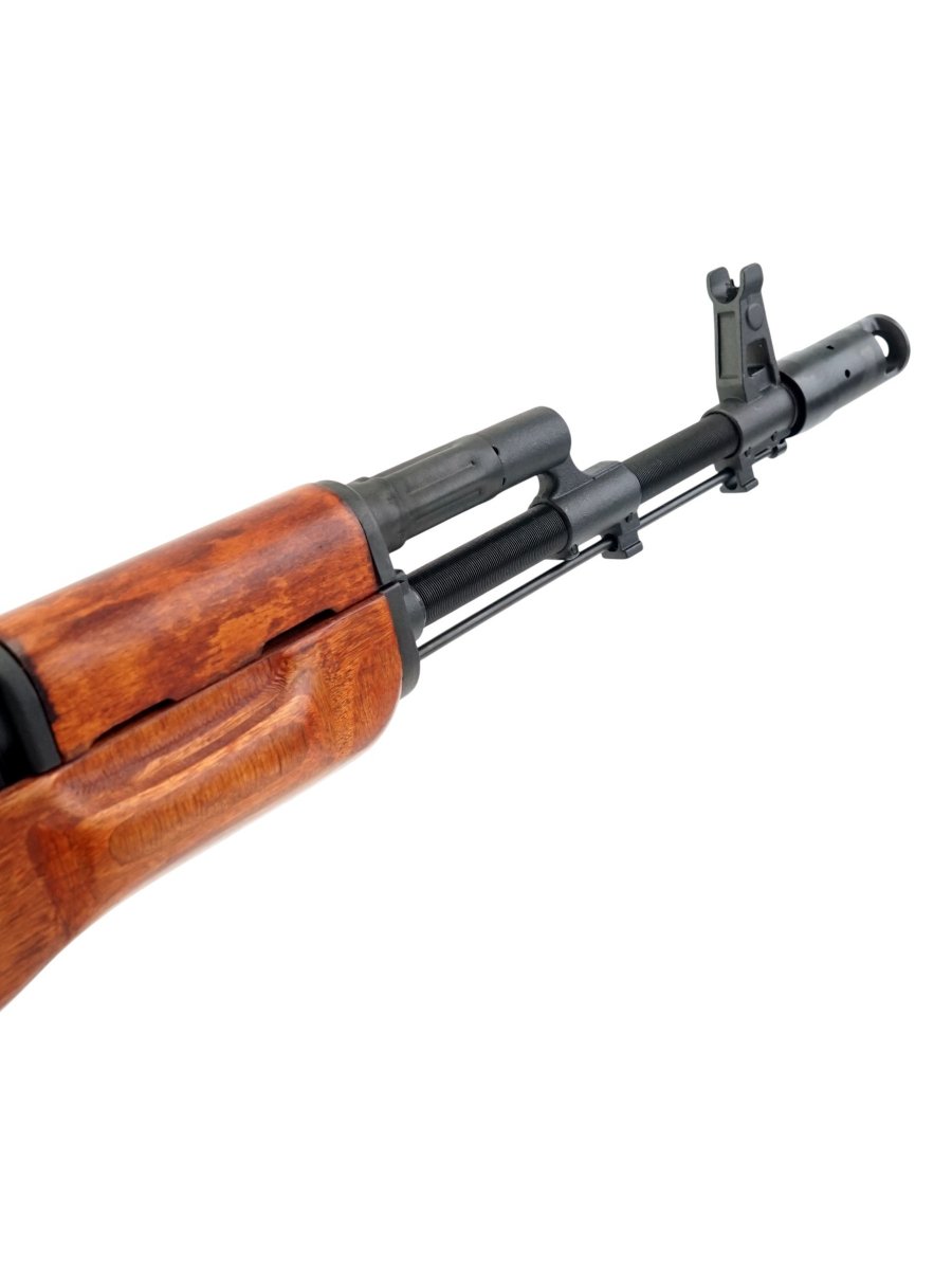 Страйкбольный автомат CYMA CM056 RK-47 PLATINUM (деревянный приклад, сталь), 120 м/с, чёрный/дерево